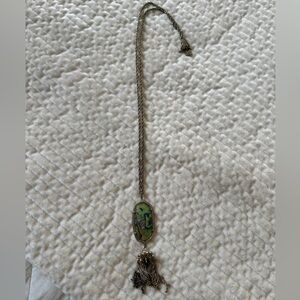 Kendra Scott long mother of pearl chain Necklace